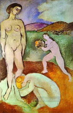  Matisse Art Painting - Luxe I nude 1907 abstract fauvism Henri Matisse